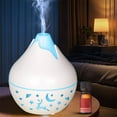 thumbnail image 5 of Wood Grain USB Humidifier - Color-Changing Aroma Diffuser with Night Light, Silent Mist Device for Bedroom Office Travel(White), 5 of 9