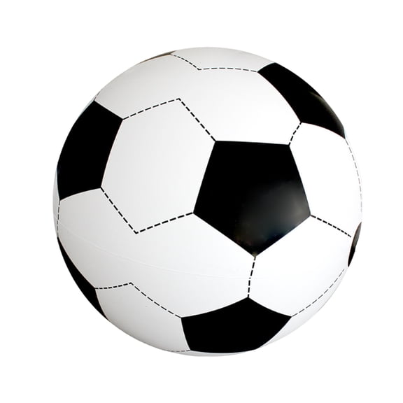31.5Inch Giant Inflatable Soccer Ball Outdoor Beach Ball for Party: Heavy Duty PVC, Easy Inflation, for Pool Park and Family Games