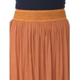thumbnail image 6 of Rayon Womens Skirts Gauze High Waist Skirt for Women Solid Midi Skirt for Ladies Long Knee Length Girls Fashion Online By Oussum, 6 of 6