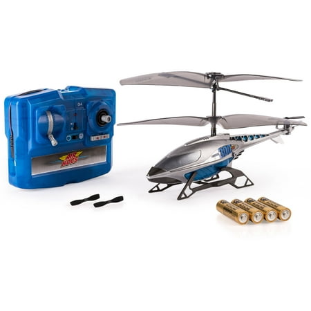 - Air Hogs, Axis 300x RC Helicopter With Batteries - Silver & Blue