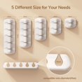 thumbnail image 3 of Syncwire Cable Clips Cord Holders Self Adhesive Cord Organizer Cable Management for Desk, Home, Office - White, 3 of 7