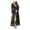 Black, variant on fatyb Women's Swimsuit Cardigan Cover up Open Front Bikini Long Sleeve Coverup Hollow out for Swimwear