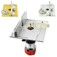 thumbnail image 2 of Aluminum Router Table Insert Plate Woodworking Benches Saw Miter Gauge Sliding Brackets Table Panel Saw Machinery 240x200x6mm, 2 of 7