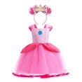 thumbnail image 1 of Disfraz de princesa de Halloween, tutú de tul amarillo y Rosa de Aurora Bella, disfraz de Halloween, 2023 Fivean unisex, 1 of 2