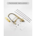 thumbnail image 7 of WOWOW Double-Handles Pull Down Sprayer Kitchen Faucet with Drinking Water for 1 or 3 Hole in Solid Brass in Gold, 7 of 7