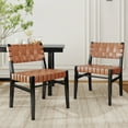 thumbnail image 2 of GDF Studio Cassian Dining Chair, Rubberwood, PU Rope, 2 of 10