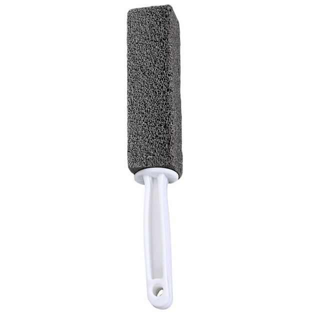 Inteprter Escobilla de baño para el hogar, Hotel, baño, depurador de bañera de cerámica, quitamanchas, herramientas de limpieza de mano con mango Suministros de limpieza para el hogar Gris Inteprter HA066054-02