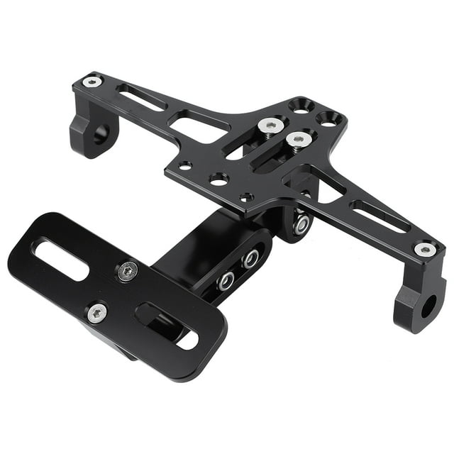 Motorcycle License Frame, Number Plate Frame Bracket With Light License Plate Frame Motorcycle Adjustable Widely Used For Car Accessories