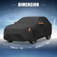 thumbnail image 4 of Cubierta de coche Unique Bargains 210D-PU Oxford, impermeable y a prueba de viento, protección solar para Toyota RAV4 2012-2022, 4 of 6