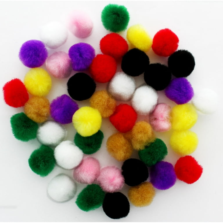  1.5 inch Red Craft Pom Poms 50 Pieces : Arts, Crafts & Sewing