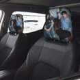 thumbnail image 2 of Sturniolo Triplets Funda Protectora Universal para Reposacabezas de Coche, Funda Elástica para Reposacabezas de Asiento de Auto, Funda de Tela Antipolvo, Accesorios de Interior 2 Piezas, 2 of 6