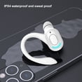 thumbnail image 4 of Auricular Bluetooth de un solo oído, estéreo blanco puro, sonido HD, inalámbrico, monoauricular para deportes, correr y entrenar., 4 of 7