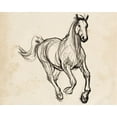 thumbnail image 2 of Parker, Jennifer Paxton 24x20 Black Ornate Wood Framed with Double Matting Museum Art Print Titled - Gestural Apaloosa II, 2 of 4