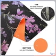 thumbnail image 4 of Lavender and Pink Pastel Floral Black Background Doormats Welcome Mats Gate Pads Entryway Outdoor 32" x 20", 4 of 8