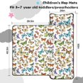 thumbnail image 5 of Colorful Butterfly Collection Pattern Teens Toddler Nap Mat with Pillow, Sleeping Mat Bag for Preschool Daycare 50"x20", 5 of 6