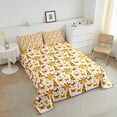 thumbnail image 4 of Erosebridal Wildlife Giraffe Comforter Sets King Size, Cute Butterfly Comforters & Duvets, Flower Plant Decor, Lightweight 3pcs, 4 of 7