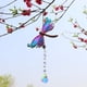 thumbnail image 2 of 4s Crystal Adorno de ventana Patio Patio Windchime Gloria Campanilla de viento colgante colgante, 2 of 9