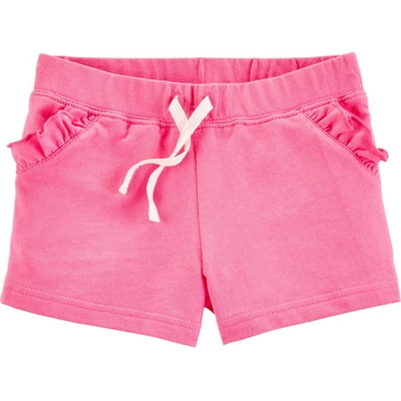 Carter Uniform - Carters Toddler Girls Solid Ruffle Pull-On Shorts