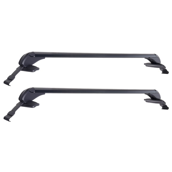 Universal Roof Rack Cross Bars for Cars with Naked Roofs,165 lb Capacity Lockable Aluminum Crossbar for Rooftop Cargo,Canoe,and Luggage