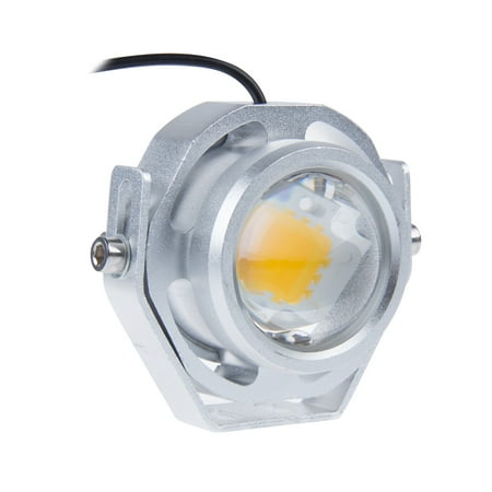

Waterproof 10W Car LED Eagle Eye Light Daytime Running Light DRL Hawkeye Warning Fog Lamp Warm White 12-32V