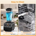 thumbnail image 5 of OSTBA Blender for Smoothies, Commercial 10-Speed Control Blenders for Kitchen, 68Oz Large Capacity and BPA-Free Pitcher, 1600W Countertop Blenders for Ice Crushing, Frozen Drinks, Puree & Grinding, 5 of 8