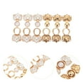 thumbnail image 6 of DINHEAROM Clothes Buckles 6Pairs Assorted Color Flower Zinc Alloy Clasps for Cloak Cape Fastener  Prom, 6 of 8