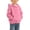 Hot Pink, variant on Guluxicc Toddler Kids Girls Cotton Hoodie Cute Solid Color Soft Long Sleeve Hooded Sweatshirt Casual Fall Tops