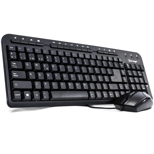 Kit Teclado y Mouse VORAGO Multimedia USB Negro KM-105 negro Vorago KM-105