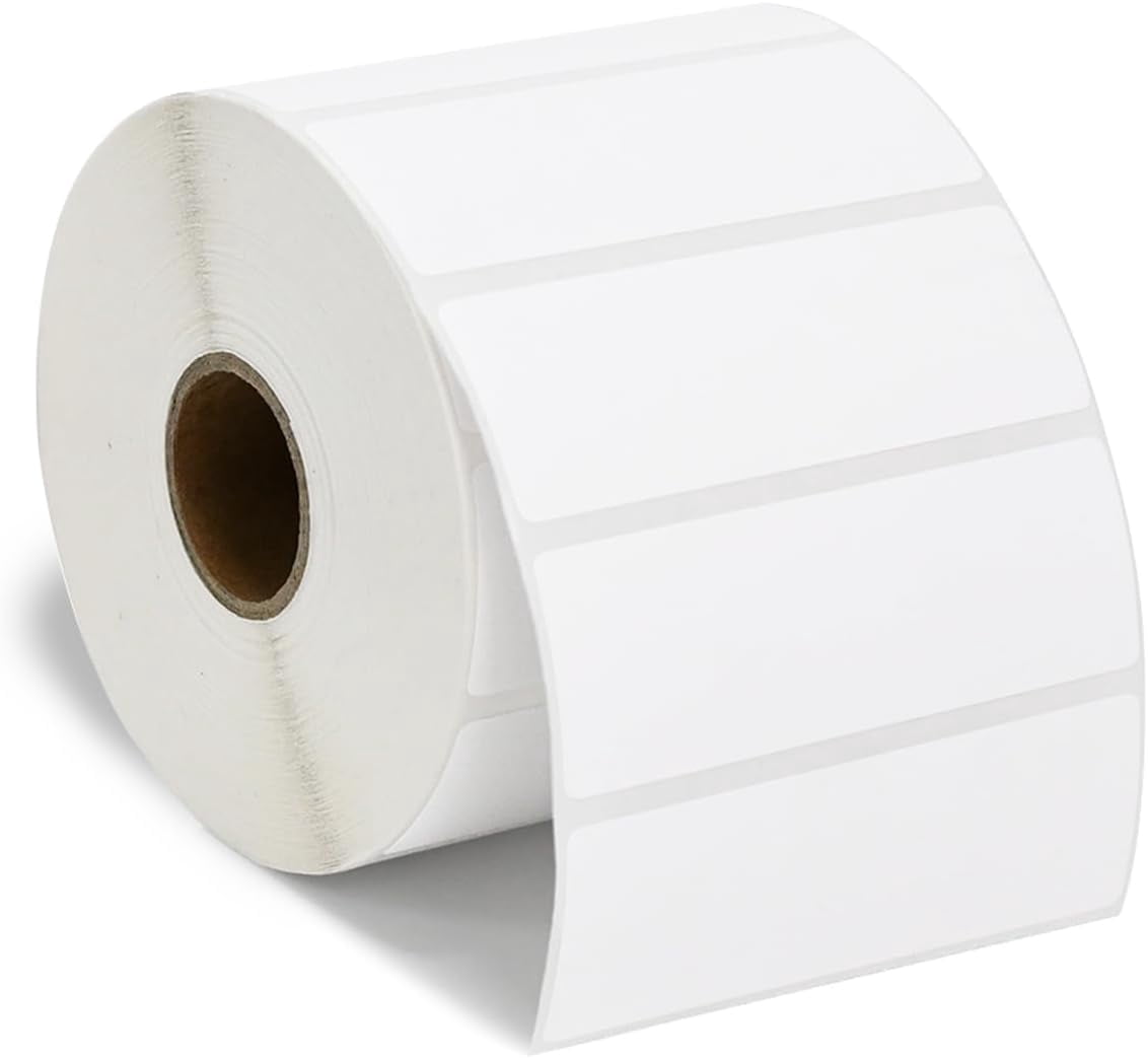 Strongmor ZB 3" X 1” Direct Thermal Labels for Barcodes, Postage Address, Shipping Labels, 1300 Count Per Roll (Pack of 6 Roll)