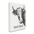 thumbnail image 3 of Stupell Industries Herd That Phrase Rustic Longhorn Cattle Portrait, 30 x 40,Design by Lettered and Lined, 3 of 5