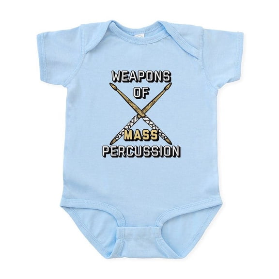 CafePress - Weapons Of Mass Percussion Baby Light Bodysuit - Baby Light Bodysuit, Size Newborn - 24 Months