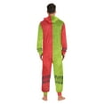 thumbnail image 6 of Football Operation Adult Onesie Pajamas Slim Fit Christmas One Piece Suit Pjs for Women and Men Hooded Zipper, 6 of 7