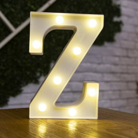 

QWZNDZGR Alphabet Letter LED Lights Luminous Number Lamp Decoration Battery Night Light Party Bedroom Wedding Birthday Christmas Decor