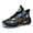 Black, variant on Durable High - top Basketball Shoes for Men/Women with Stylish Color - blocking Design