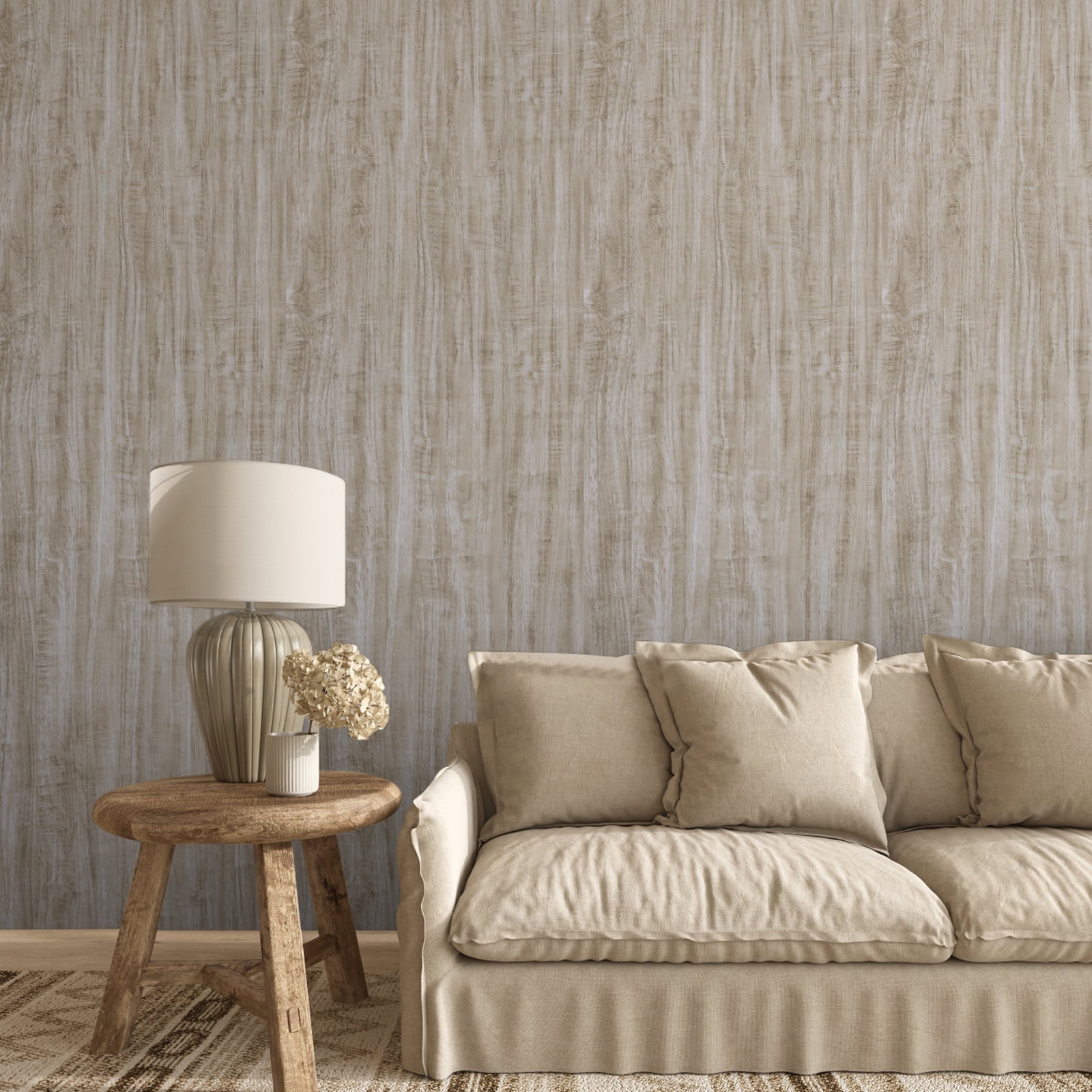 Abyssaly Wood Peel and Stick Wallpaper Self-adhesive Removable Contact Paper 15.7" x 118" Decorative Vinyl Wood Wall Paper for Bedroom Countertop Closet