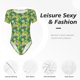 thumbnail image 4 of Balery Cartoon Koala Bear and Leaf Body de cuello redondo de manga corta para mujer Tops de manga corta Tops básicos-X-Large, 4 of 7