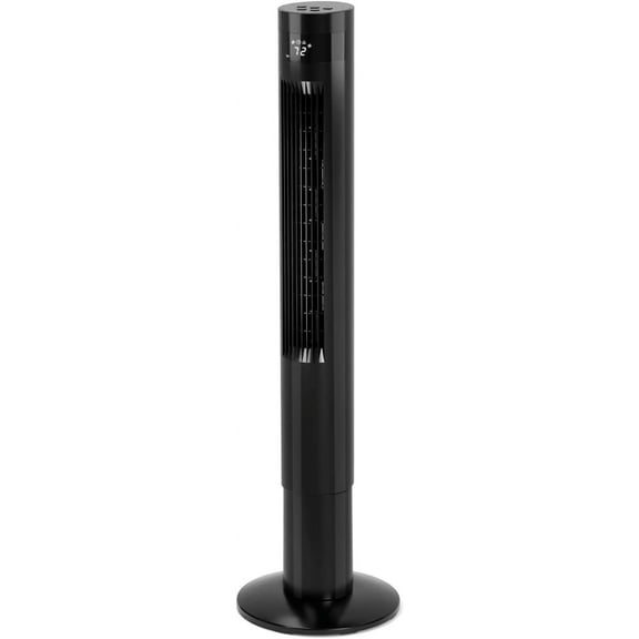 Antarctic Star Tower Fan Portable Floor Fans 85Oscillating Fan 43'' Quiet Cooling 12H Timer Remote Control Standing Bladeless Electric 3 Speeds Wind 3 Modes Bedroom Office(43 inch, Black)
