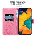 thumbnail image 4 of Funda protectora para Samsung Galaxy A20 / A30 / M10s - con Blumenmuster y Kartenfach, 4 of 6