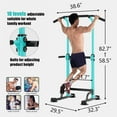 thumbnail image 4 of PROHIKER Power Tower Dip Station, Pull Up Bar Stand Power Rack with Backrest, Height Adjustable Strength Training Equipment for Fitness Home Workout, Blue, 4 of 8