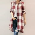 thumbnail image 2 of 2024 Chemise à Col en V pour Femmes à Manches Longues Boutonnée, Tunique Décontractée Unie, Haut Blouse pour Robe, 2 of 8