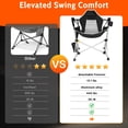 thumbnail image 5 of SUNSPIRE Oversized Hammock Chair with Footrest 2-Pack Portable Folding Rocking Camp Chair with Cup Holder for Outdoor Beach Sports Fishing Black, 5 of 10