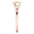 thumbnail image 3 of 2 ct Round Cut Natural Morganite Solitaire Engagement Ring for Women in 18K Rose Gold, 3 of 5