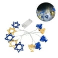 thumbnail image 1 of Home LED Hanukkah String Lights Hexagonal Star Fairy Light 3 Meters 20 LED Decoration Lights, 1 of 8
