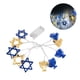 thumbnail image 1 of Cadena LED Hanukkah Cadena De Luces Luz De Hadas De Estrella Hexagonal 3 Metros 20 Luces LED De Decoración, 1 of 8