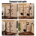 thumbnail image 6 of Mug Holder Tree, Coffee Cup Holder with 6 Hooks, Wooden Mug Holder Tree, Coffee Mug Rack Standing for Kitchen Countertop Home, 6 of 6