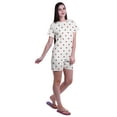 thumbnail image 3 of Moomaya Pyjama 2 Pcs Imprimé pour Femmes Ensemble T-Shirt et Short Tenue de Nuit pour Femmes, 3 of 6
