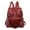Red, variant on Travel Backpack for Women Large Leather Purses Fashion Guitar Strap Shoulder Bags Daypacks Rucksack Handbag