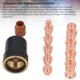 thumbnail image 4 of Kit de Tazas de Boquillas de Electrodo de Antorcha de Plasma, Kit de Tazas de Boquillas de Electrodo de Cortador de Plasma Kit 12pcs Establecer un Rendimiento de Corte Optimizado, 4 of 7