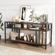 thumbnail image 3 of Qinaqin 58" TV Soporte para up to 65 Inches Entertainment Center con Abierto Almacenamiento Shelves Media Console Mesa Quadruple-Tube Support Living Sala Dormitorio, 3 of 7