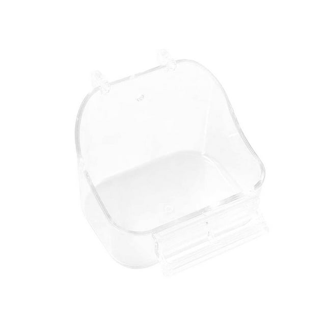 Greeniant Estuche de baño para loros Caja para pájaros Jaula de ducha Ahorro de espacio Accesorio enjaulado Interior Instalación práctica Type2 NO2